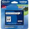 Cinta para etiquetas Brother TZE221 - 9,53 mm Ancho x 8 m Longitud - 1 Cada