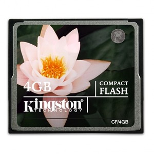 Tarjeta CompactFlash (CF) Kingston CF/4GB - 4 GB