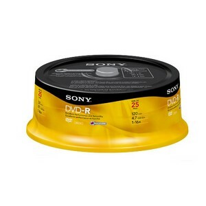 Sony 25DMR47BULK - DVD-R - 16x - 4,70 GB - 25 Paquete