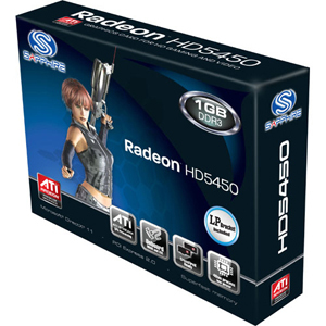 Tarjeta gr�fica Sapphire 11166-02-20R - Radeon HD 5450 - 650 MHz Principal - 1 G