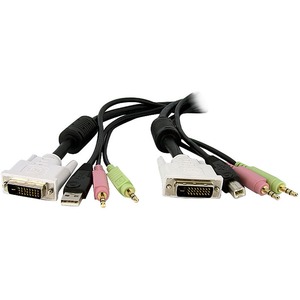 Cable KVM StarTech.com DVID4N1USB15 - 4,57 m