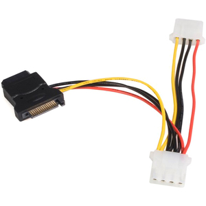 Adaptador de cable StarTech.com LP4SATAFM2L - 152 mm - Serie ATA - LP4