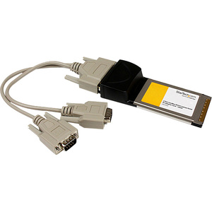 StarTech.com 2 Port CardBus RS232 Serial Laptop PC Adapter Card - 16950 - adapta