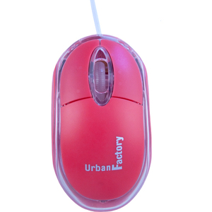 Rat�n Urban Factory Krystal - �ptico - Cable - 3 Bot�n(es) - Rojo